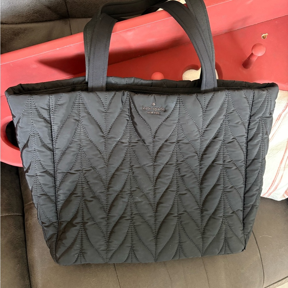 Kate Spade Quilted Black Tote Bag